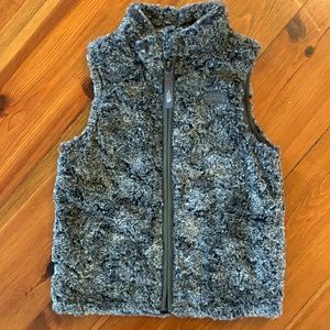 The North Face Kids Charcoal Gray Sherpa Fleece Vest
